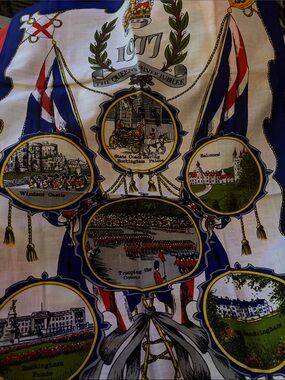 Royal Jubilee Decorative Wall Tapestry - Blue, Red, White